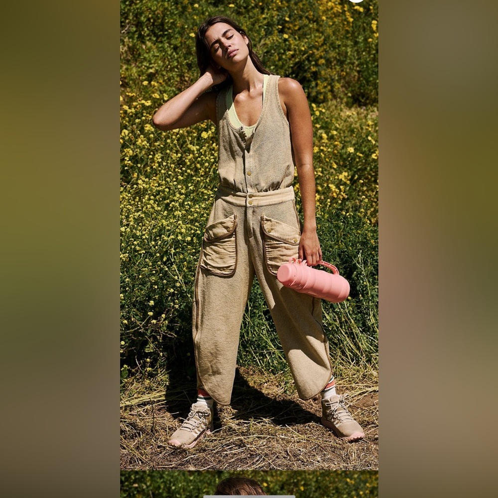 FP Movement by Free People Tan Jumpsuit Med